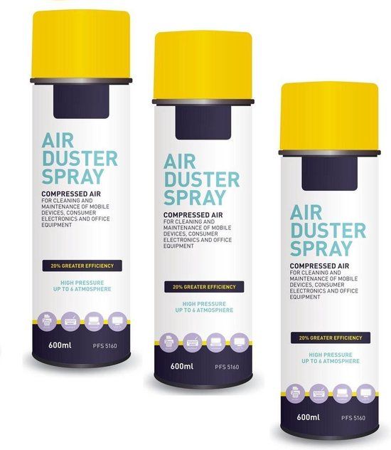 Airduster spray- perslucht-spuitbus